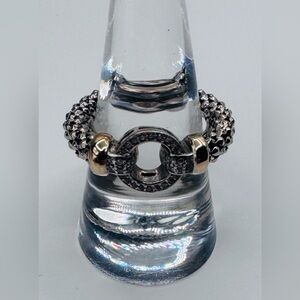 14k 925s Diamond Circle Mesh Band Ring | US 8 | New In Box